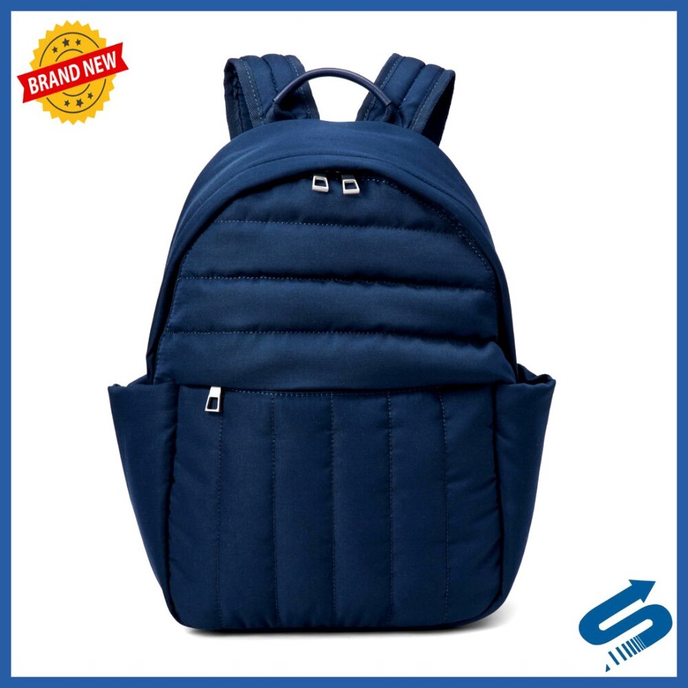 Small Quilted Backpack Lightweight Adjustable Str… - image 1